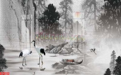 File in ấn File tranh gốc dán tường đẹp K78112 chuyên nghiệp