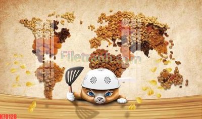 Hình ảnh file gốc in lụa File tranh gốc dán tường đẹp K78128