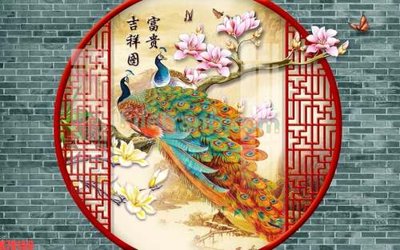 Tải file gốc File tranh gốc dán tường đẹp K78150 (để in lụa)