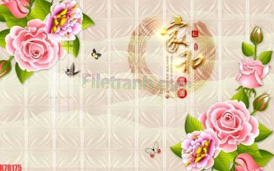 Tệp tin gốc File tranh gốc dán tường đẹp K78175 (dùng cho in) File tranh gốc dán tường đẹp K78175