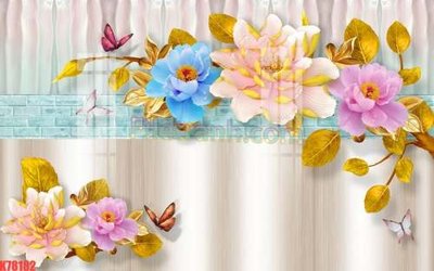 Tải file File tranh gốc dán tường đẹp K78182 (PSD) cho in tranh kính