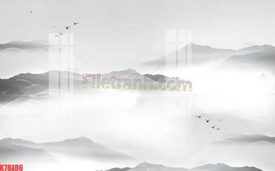 File tranh gốc in trần nhà File tranh gốc dán tường đẹp K78186 3D