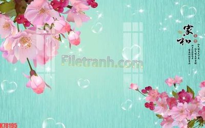 Tệp tin gốc File tranh gốc dán tường đẹp K78195 (dùng cho in ấn) chuyên nghiệp