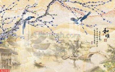 Tải file File tranh gốc dán tường đẹp K78231 (gốc) để in ấn ngay