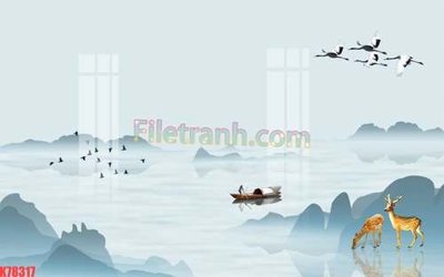 File tranh File tranh gốc dán tường đẹp K78317 (ảnh gốc) độc quyền
