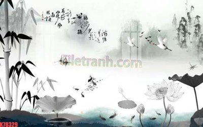 Chi tiết file gốc File tranh gốc dán tường đẹp K78329 (cho in tráng gương)