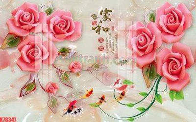 File PSD File tranh gốc dán tường đẹp K78347 (bản gốc) đã tách nền