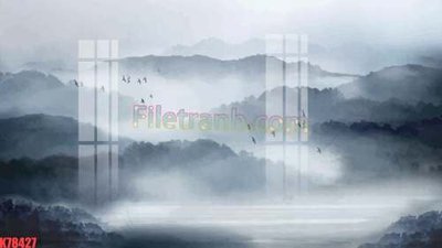 File PSD File tranh gốc dán tường đẹp K78427 (gốc) cho in quảng cáo