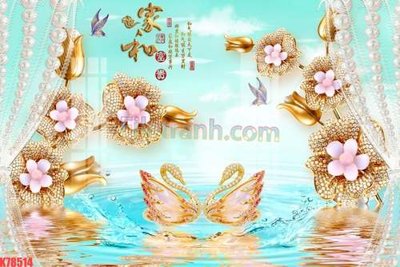 File gốc File tranh gốc dán tường đẹp K78514 (AI/EPS) cho in ấn