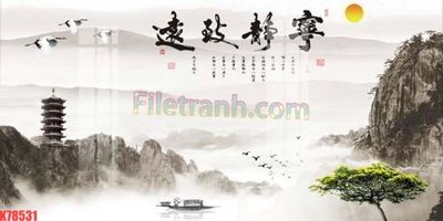 Tải file gốc File tranh gốc dán tường đẹp K78531 (in khổ lớn) quảng cáo