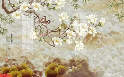 File in mica File tranh gốc dán tường đẹp K78554 (bản gốc) làm vách ngăn