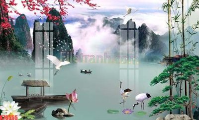 File tranh quảng cáo File tranh gốc dán tường đẹp K78555 (download file gốc)