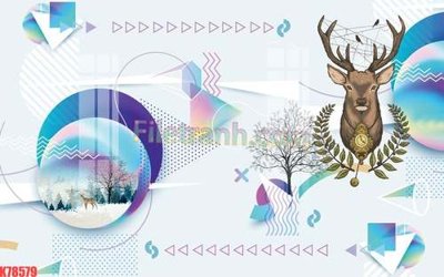 File PSD File tranh gốc dán tường đẹp K78579 (gốc) tách lớp chi tiết