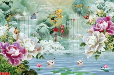 Tải file gốc File tranh gốc dán tường đẹp K78603 dùng cho in ấn