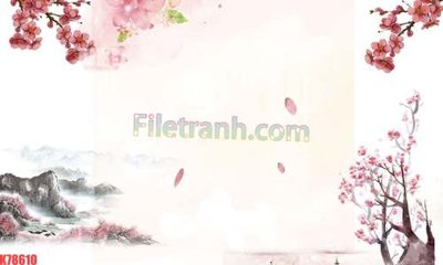 File in trần File tranh gốc dán tường đẹp K78610 (bản gốc) mây trời