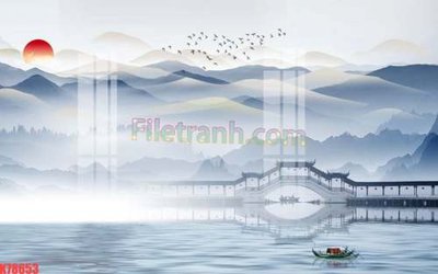 File gốc File tranh gốc dán tường đẹp K78653 (thiết kế) cho in ấn