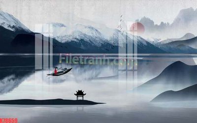 File tranh gốc PSD File tranh gốc dán tường đẹp K78659 còn nguyên layer