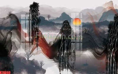 Tải file File tranh gốc dán tường đẹp K78660 (gốc) làm tranh trang trí