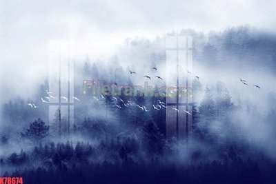 File gốc File tranh gốc dán tường đẹp K78674 (vector) cho in ấn