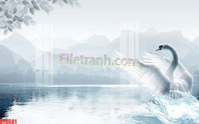 File in trần File tranh gốc dán tường đẹp K78681 (bản gốc) đại dương