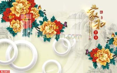 Ảnh gốc file in lụa File tranh gốc dán tường đẹp K78730 chi tiết