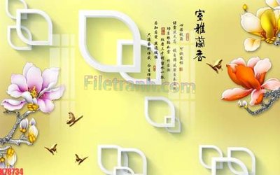 File tranh File tranh gốc dán tường đẹp K78734 (bản gốc) treo tường