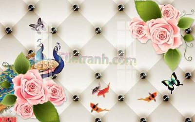 File gốc File tranh gốc dán tường đẹp K78738 cho in ấn và thiết kế