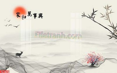 File in mica File tranh gốc dán tường đẹp K78761 (ảnh gốc) đẹp