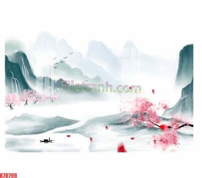 File PSD File tranh gốc dán tường đẹp K78799 (bản gốc) dễ dàng edit