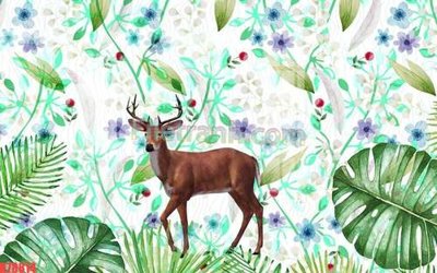 File gốc File tranh gốc dán tường đẹp K78814 (trang trí) phòng trẻ em