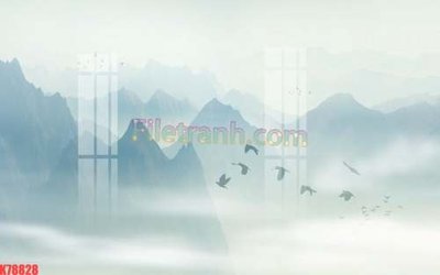 File gốc File tranh gốc dán tường đẹp K78828 (in mica) trang trí