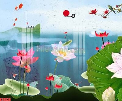 File PSD File tranh gốc dán tường đẹp K78838 (nguyên bản) cho thiết kế