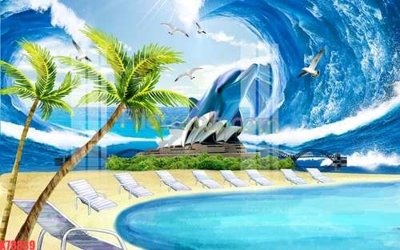 File in mica File tranh gốc dán tường đẹp K78839 (bản gốc) làm vách ngăn