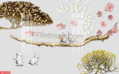 File gốc File tranh gốc dán tường đẹp K78853 (in mica) làm bảng hiệu