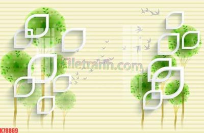 File tranh File tranh gốc dán tường đẹp K78869 (bản gốc) in lụa 5D