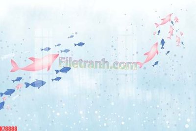 Download file gốc File tranh gốc dán tường đẹp K78888 (in mica) 3D