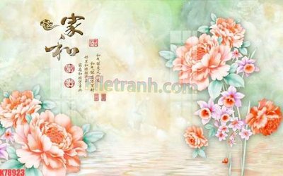 File gốc File tranh gốc dán tường đẹp K78923 (in mica) cắt laser