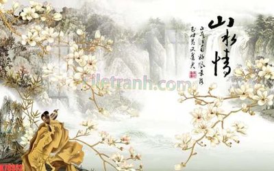 File gốc File tranh gốc dán tường đẹp K78972 (phong cách) tối giản