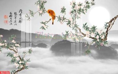 File tranh File tranh gốc dán tường đẹp K79075 (bản gốc) treo quán cafe