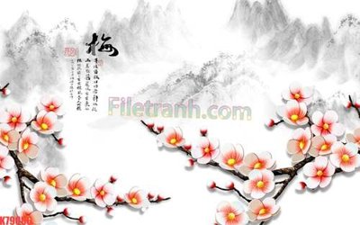 File PSD File tranh gốc dán tường đẹp K79086 (nguyên gốc) chất lượng cao