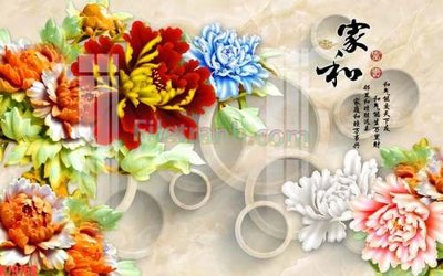 Ảnh gốc file in lụa File tranh gốc dán tường đẹp K79158 chi tiết