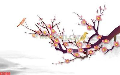 File in mica File tranh gốc dán tường đẹp K79169 (ảnh gốc) đẹp