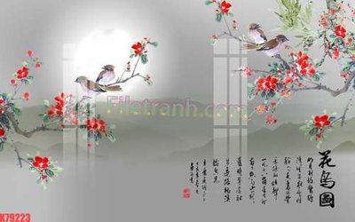 File gốc File tranh gốc dán tường đẹp K79223 (bản quyền) cho in ấn