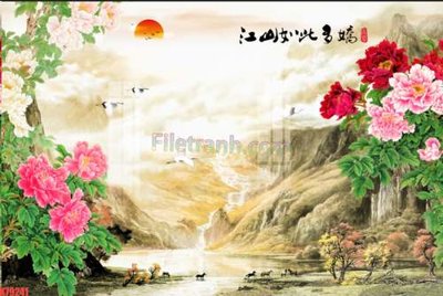 File gốc File tranh gốc dán tường đẹp K79241 (dành cho trang trí nội thất)