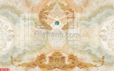 File tranh File tranh gốc dán tường đẹp K79261 (ảnh gốc) in trần 3D