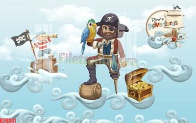 File gốc File tranh gốc dán tường đẹp K79341 (in lụa) họa tiết 3D