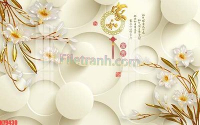 File gốc in ấn File tranh gốc dán tường đẹp K79430 độ phân giải cao