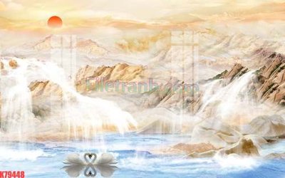 File in trần File tranh gốc dán tường đẹp K79448 (file gốc) phong thủy