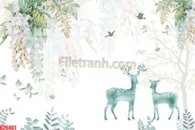 File gốc in ấn File tranh gốc dán tường đẹp K79461 chất lượng vượt trội