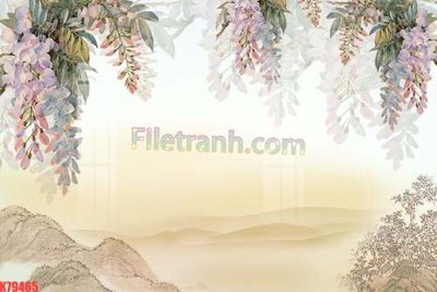 File in lụa File tranh gốc dán tường đẹp K79465 (hoa văn) File tranh gốc dán tường đẹp K79465